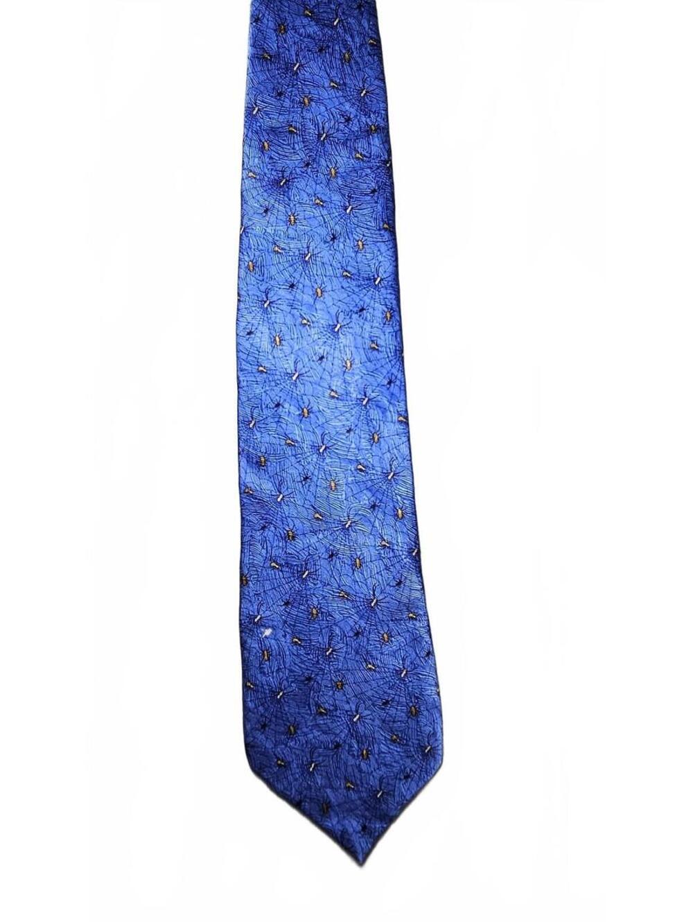 Karen Bierce Nature Conservancy Bird Spider Blue Novelty Necktie Insect Tie